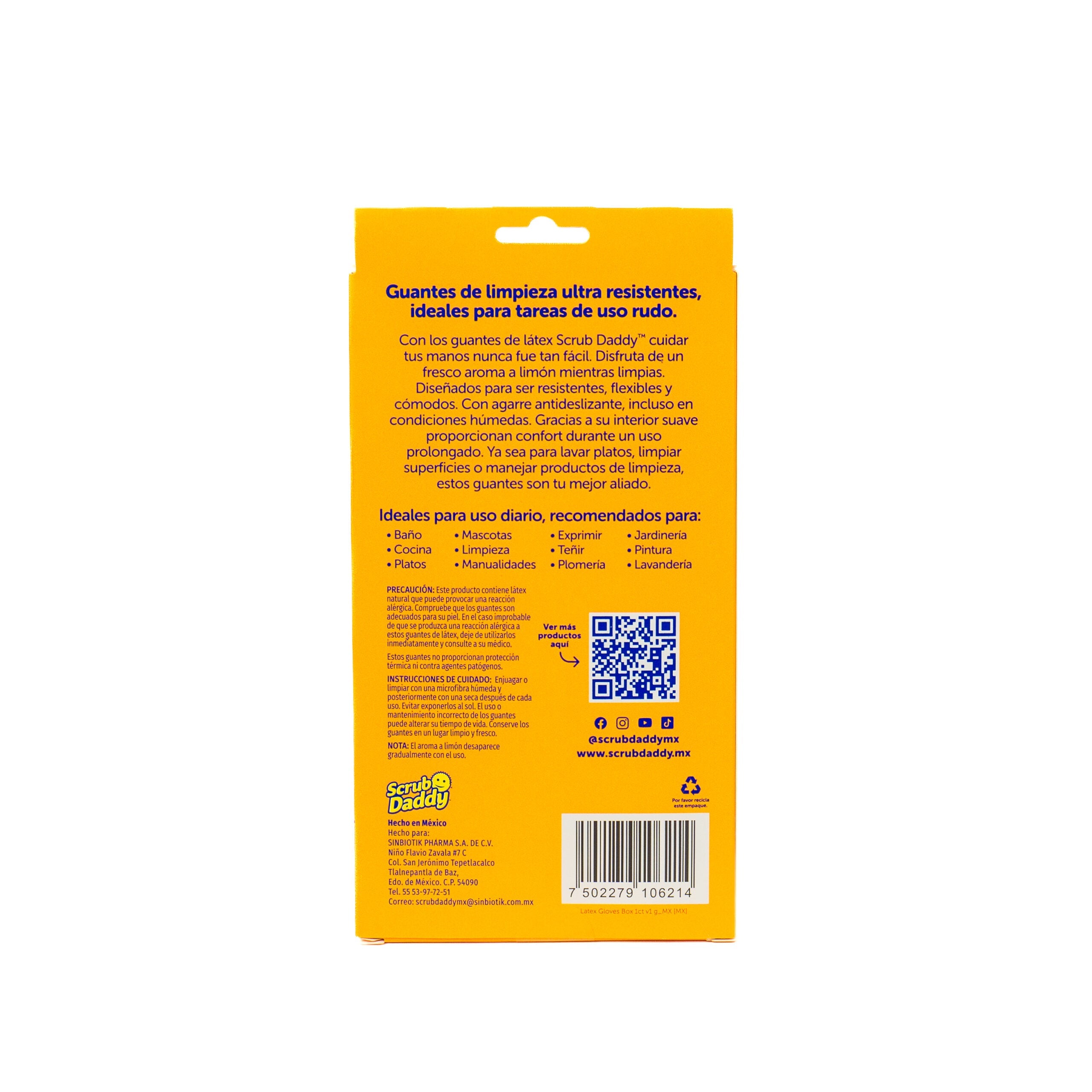 Scrub Daddy Lemon Scented Latex Gloves